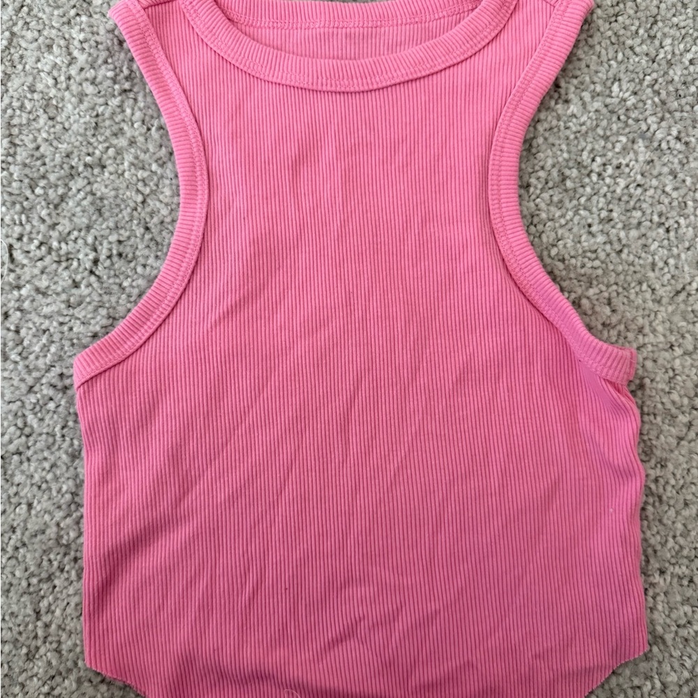 Wild Fable Pink Ribbed Tank Top - Picture 2 of 3